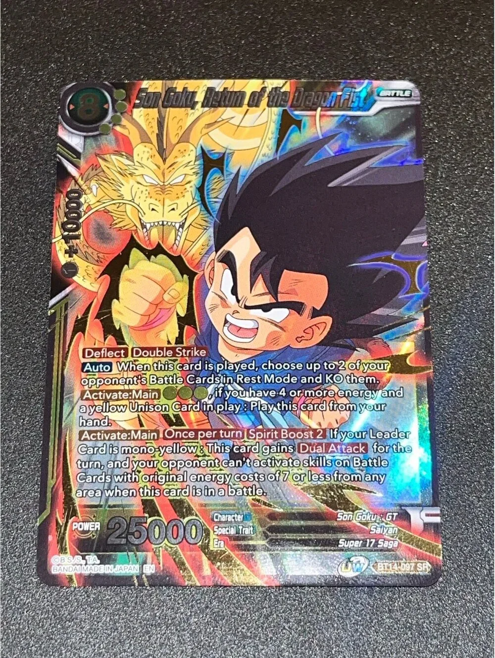 Dragon Ball Z Masters 3x FOIL Card Lot Goku Dragon Fist Exchange Power Kettol